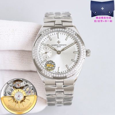 Vacheron Constantin Overseas Lady 37*10.8mm Luminous Dial Cal. 5300 Movement Diamond Bezel Watch